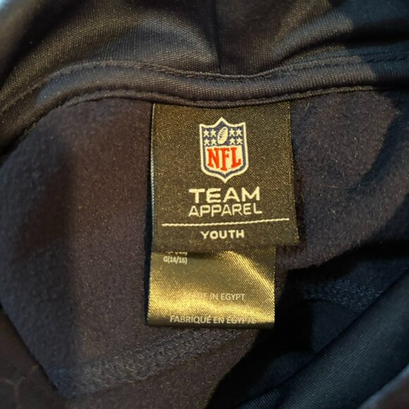 Seattle Seahawks NFL Team Apparel Embroidered Hoodie Youth L 14/16 Blue  Logo - Picture 6 of 7